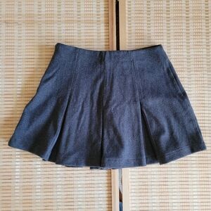 ZARA Wool-Style Grey Mini Skirt